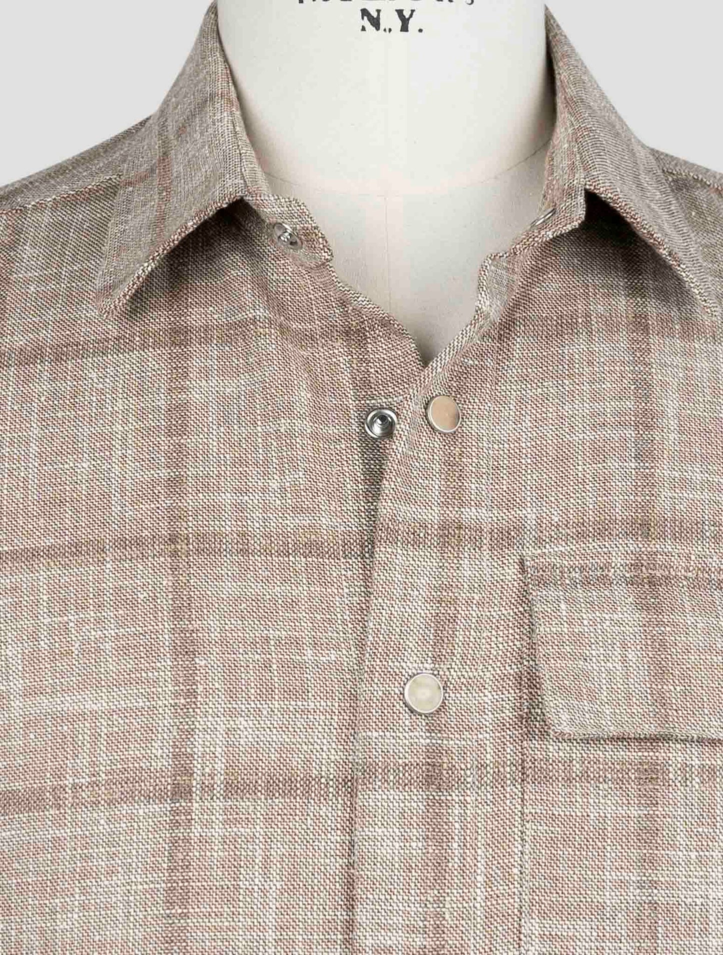 Camisa BUBA de Lana Virgen, Seda y Algodón Kiton