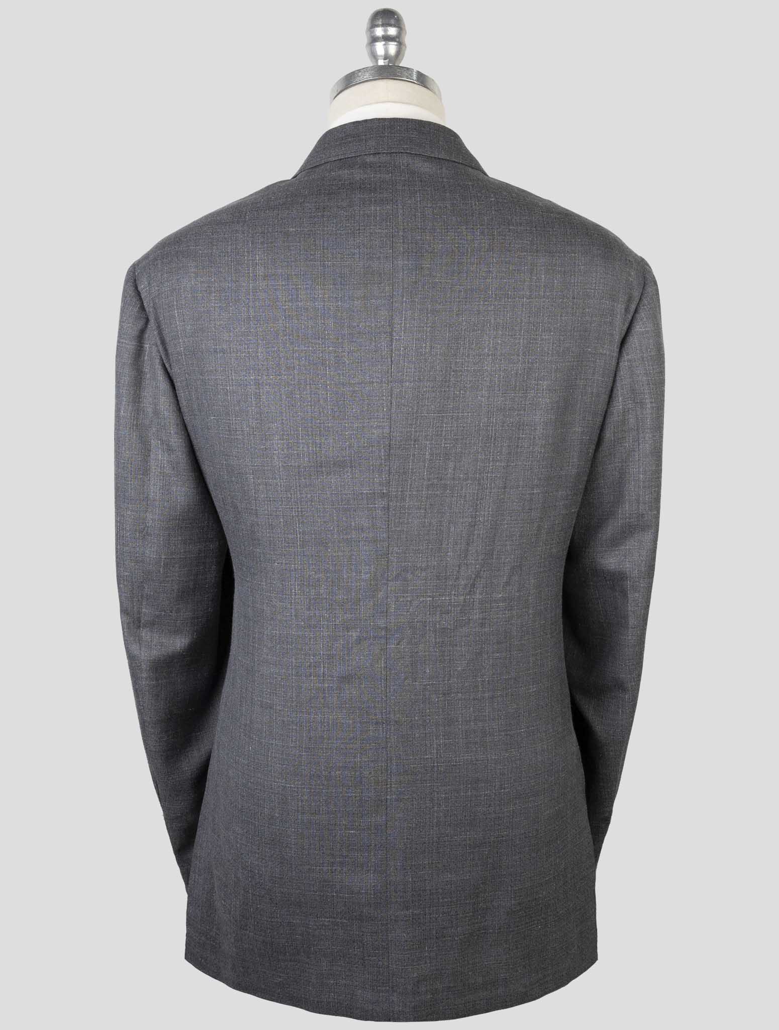 Kiton Gray Cashmere Silk Linen Suit