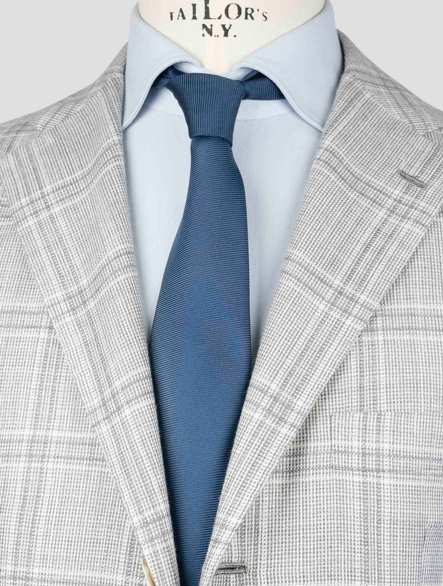 Kiton Light Gray Cashmere Virgin Wool Silk Linen Blazer