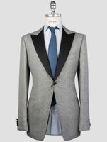 Kiton Gray Cashmere Silk Linen Blazer