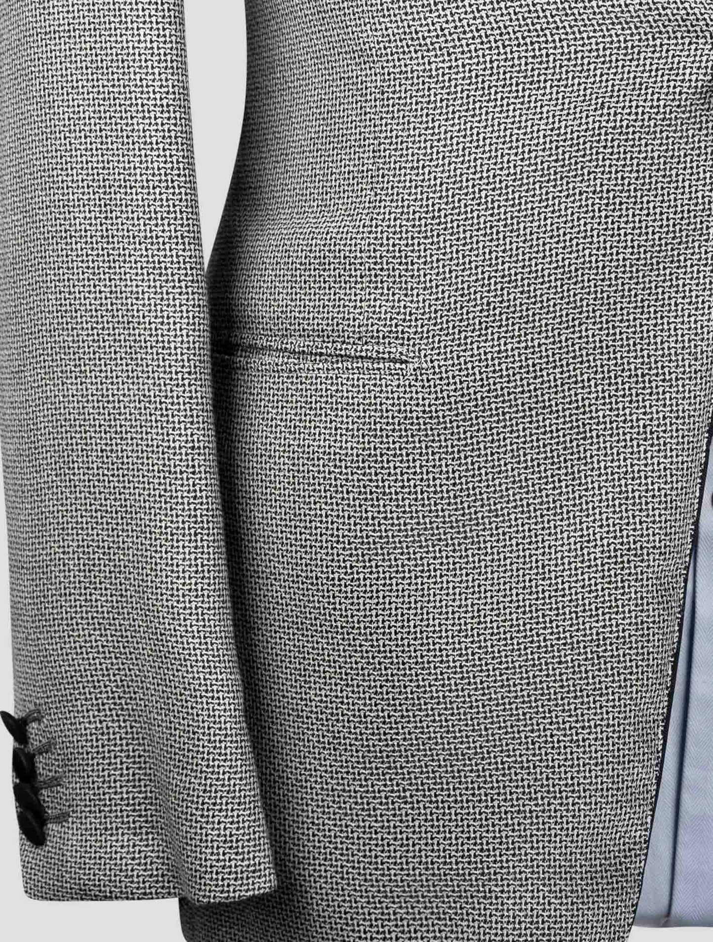 Kiton Gray Cashmere Silk Linen Blazer