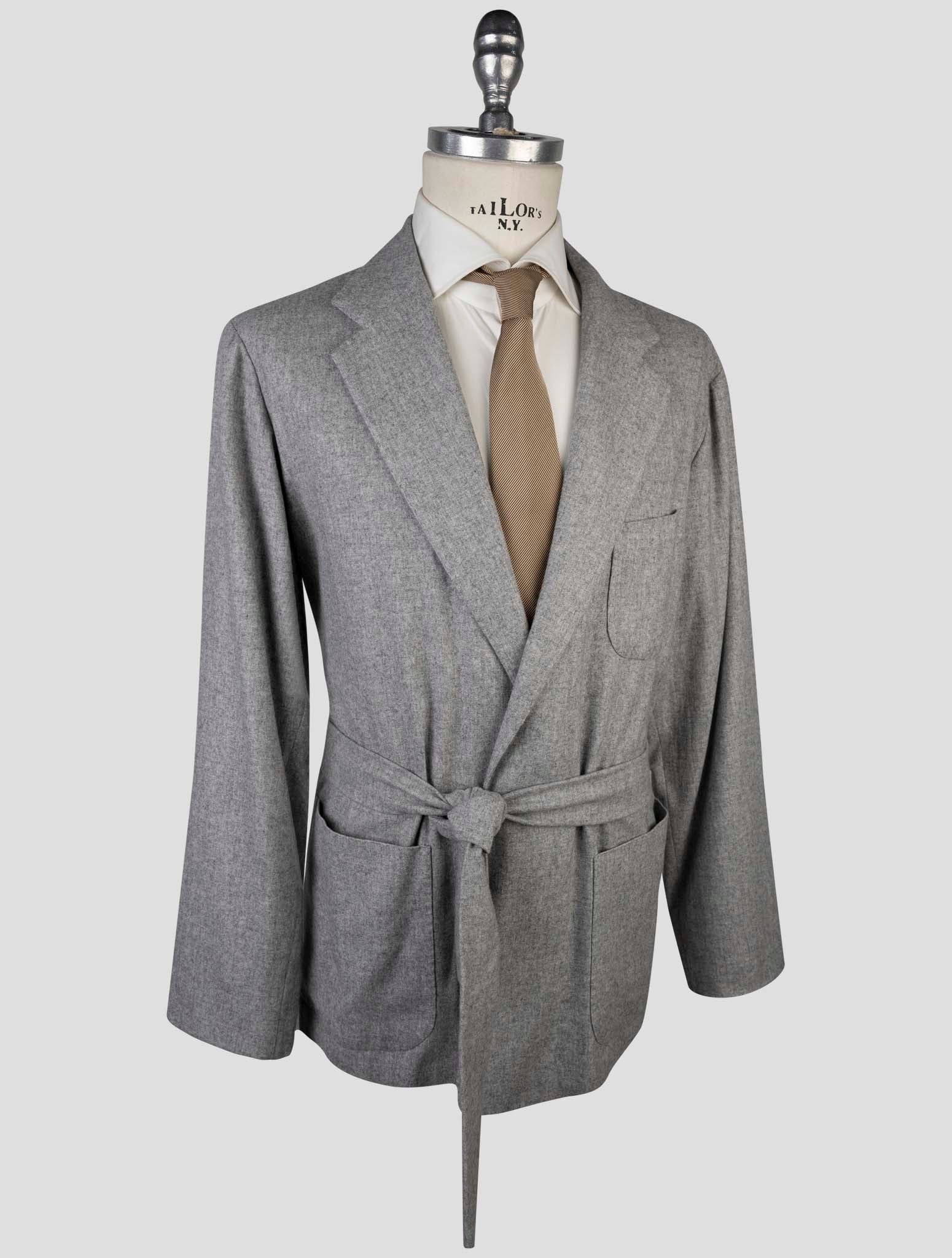 Kiton Gray Cashmere Pa Ea Blazer