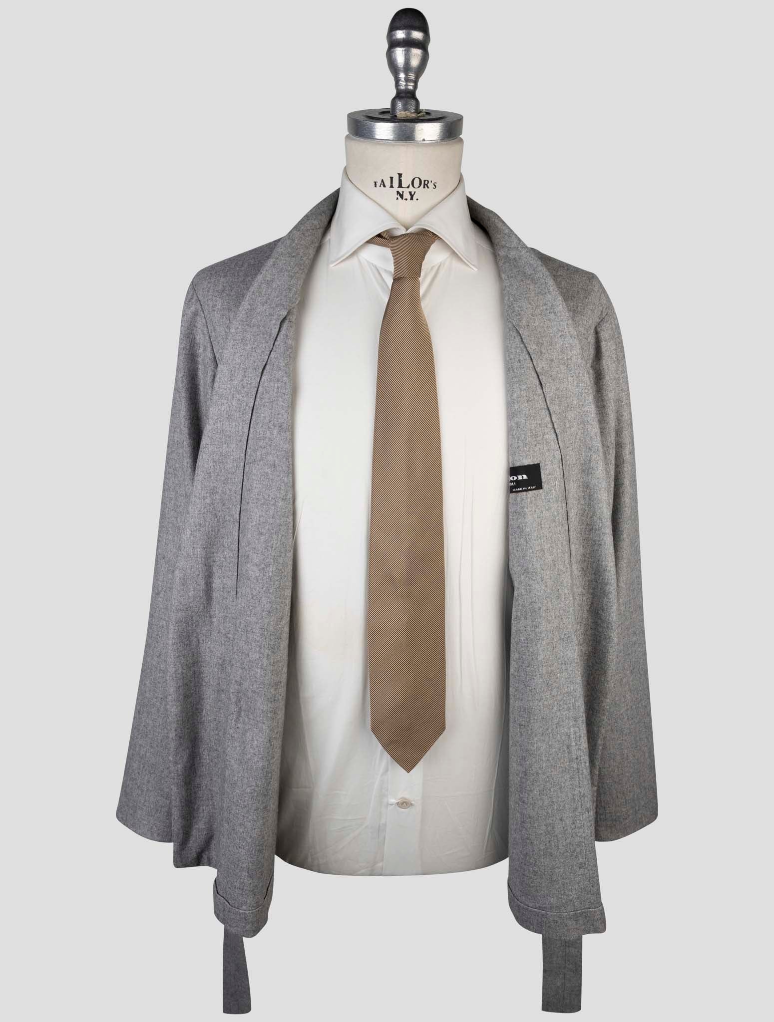 Kiton Gray Cashmere Pa Ea Blazer