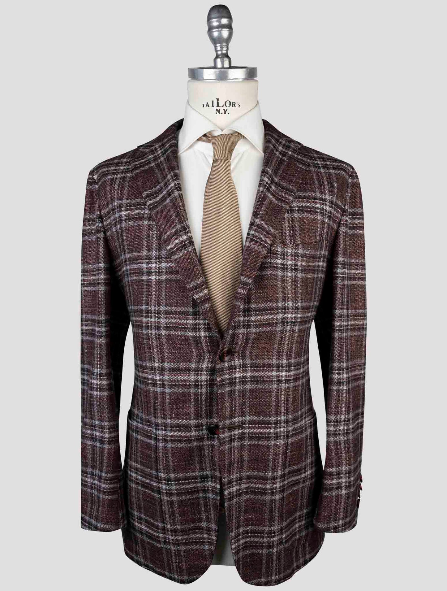 Kiton Multicolor Cashmere Virgin Wool Silk Linen Blazer
