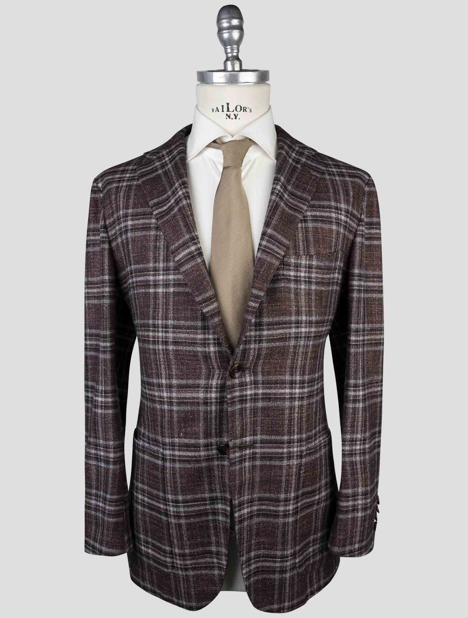 Kiton Multicolor Cashmere Virgin Wool Silk Linen Blazer