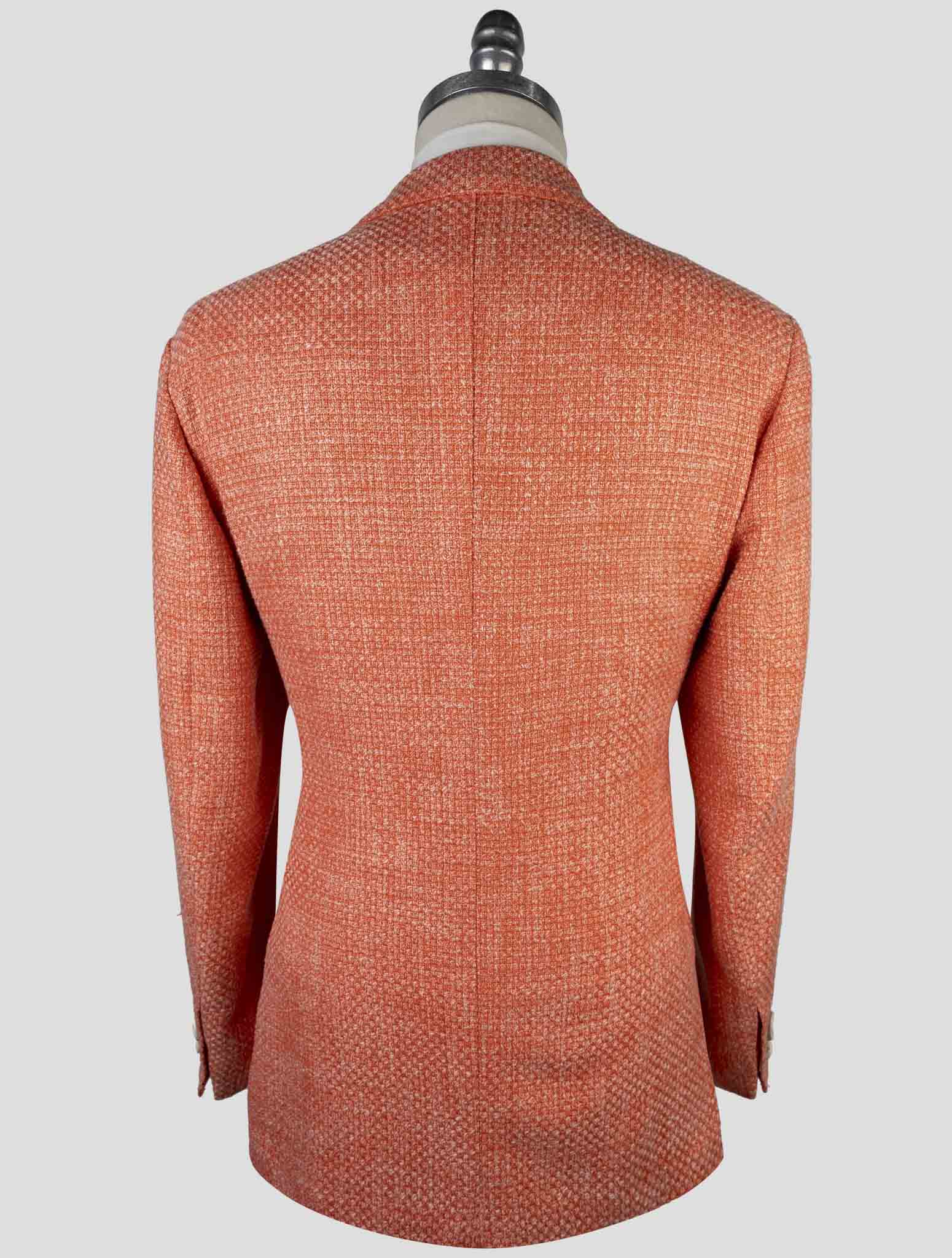 Kiton Orange Cashmere Wool Cotton Silk Linen Blazer