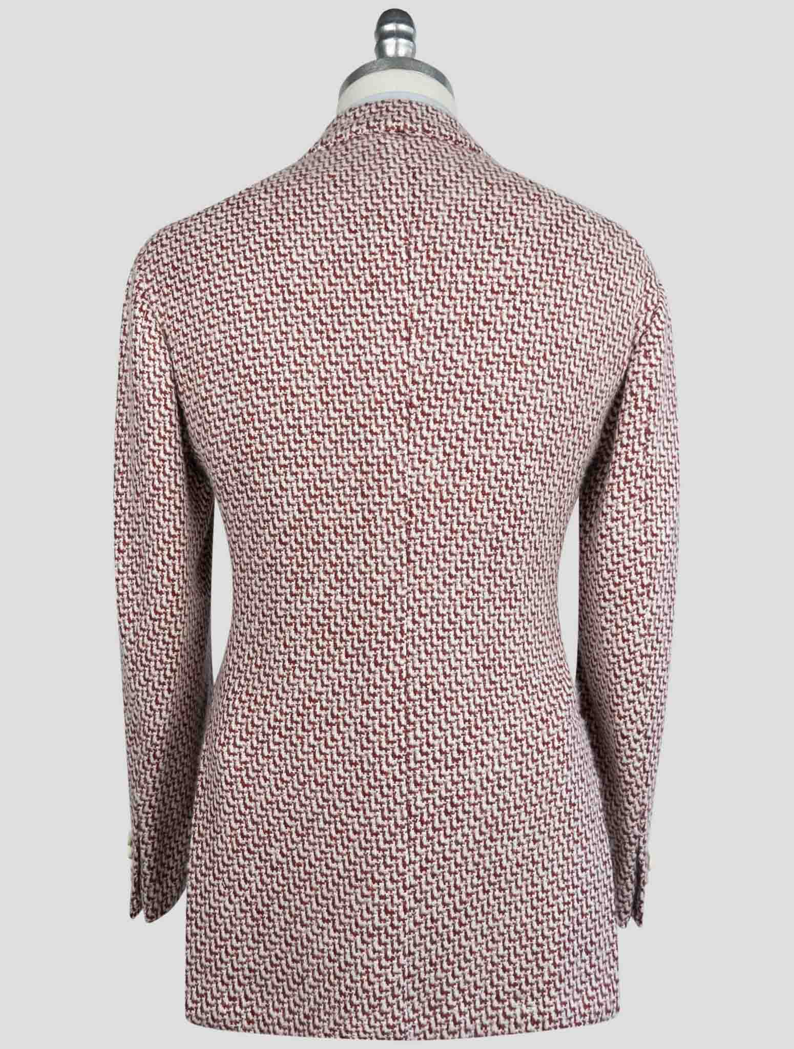 Kiton Red Cashmere Silk Blazer