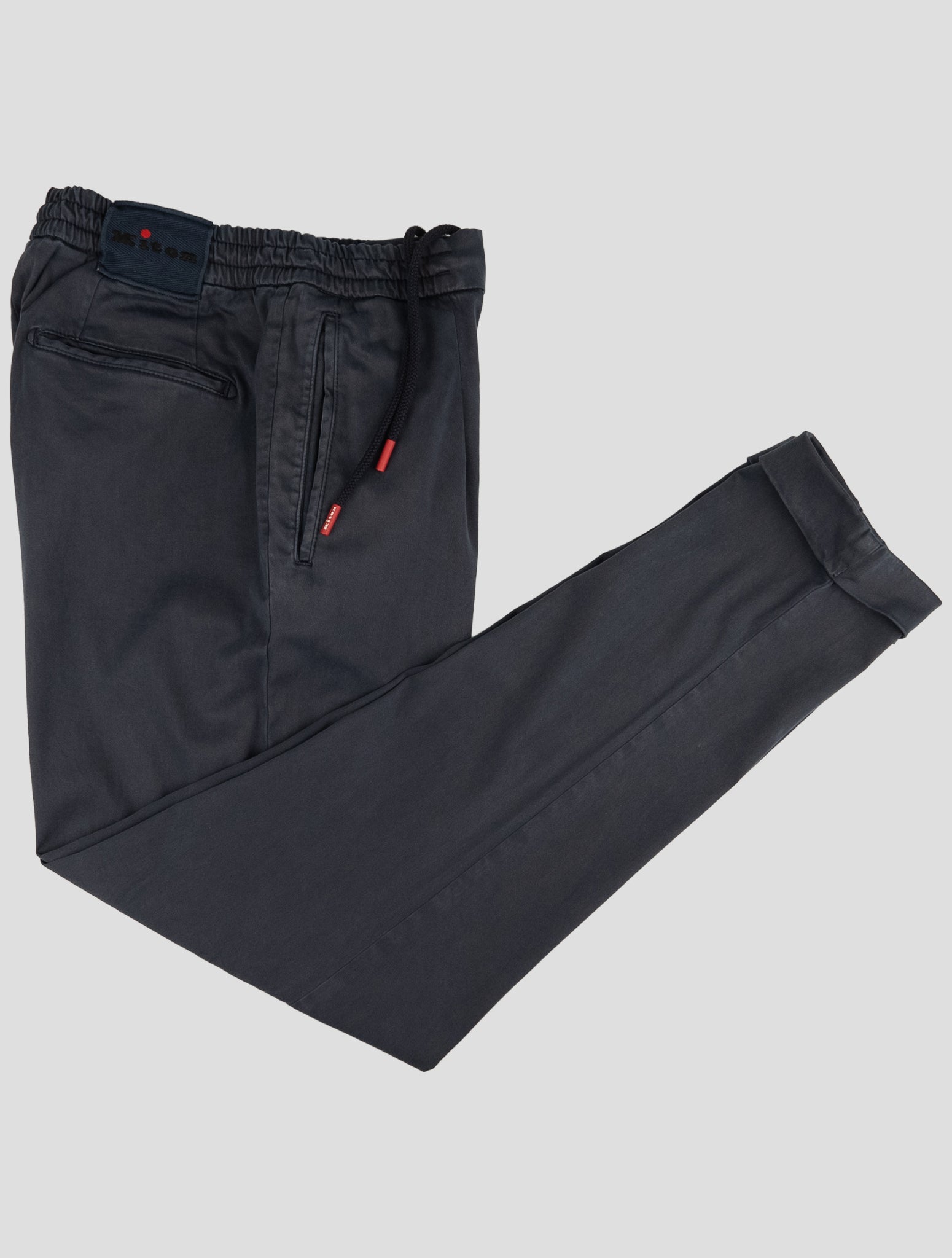Kiton Blue Lyocell Cotton Ea Pants