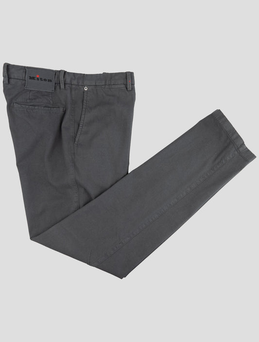 Kiton Gray Cotton Ea Jeans