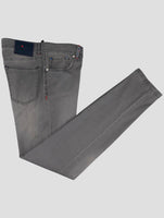 Kiton Gray Cotton Ea Jeans