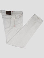 Kiton Gray Cotton Jeans