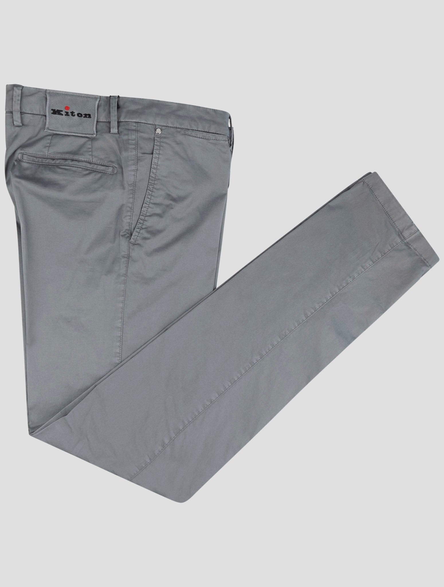 Kiton Gray Cotton Ea Pants