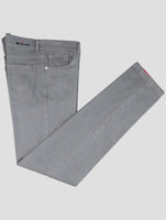 Kiton Gray Cotton Ea Jeans