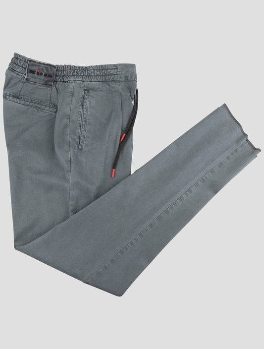 Kiton Gray Lyocell Cotton Ea Pants