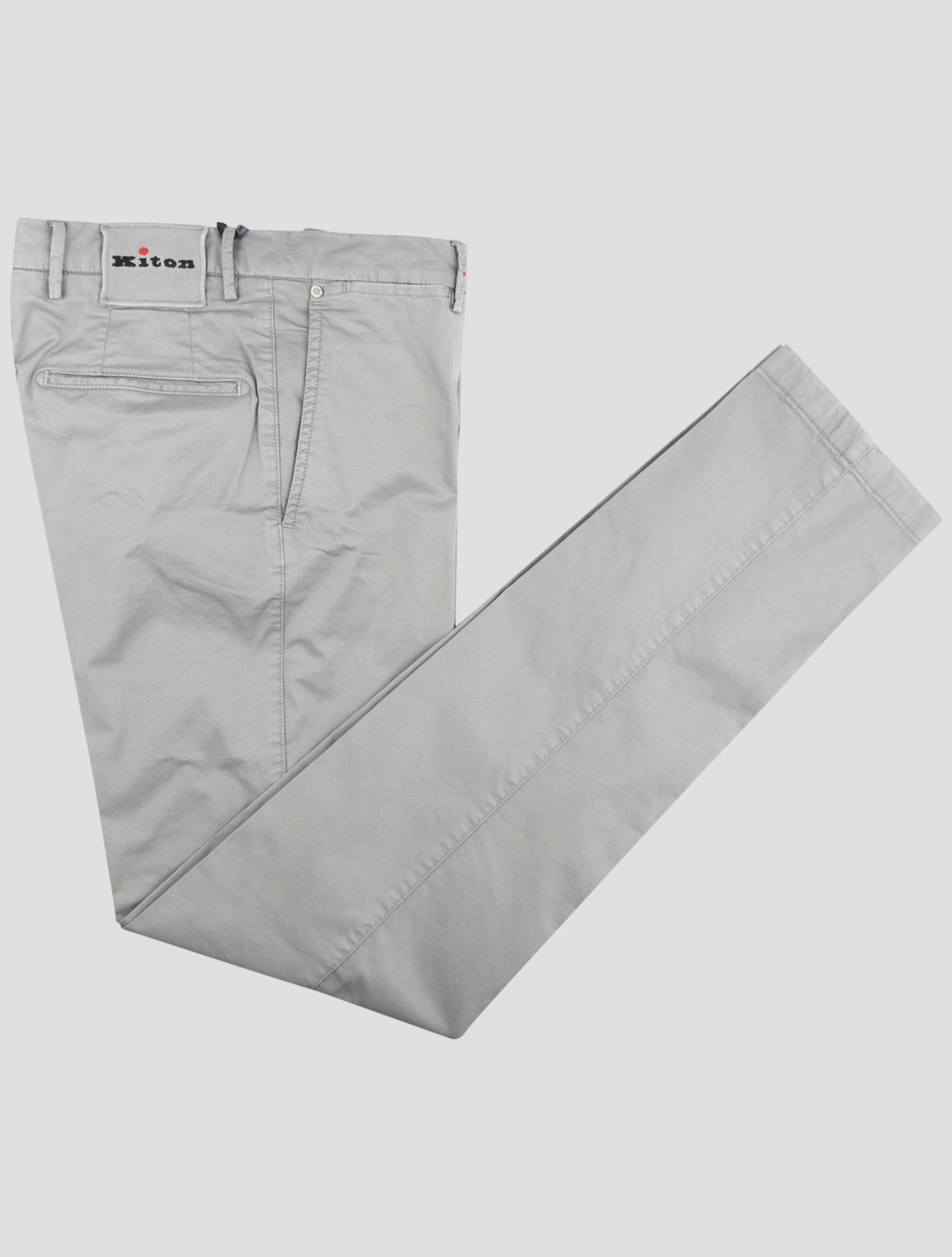 Kiton Gray Cotton Ea Pants
