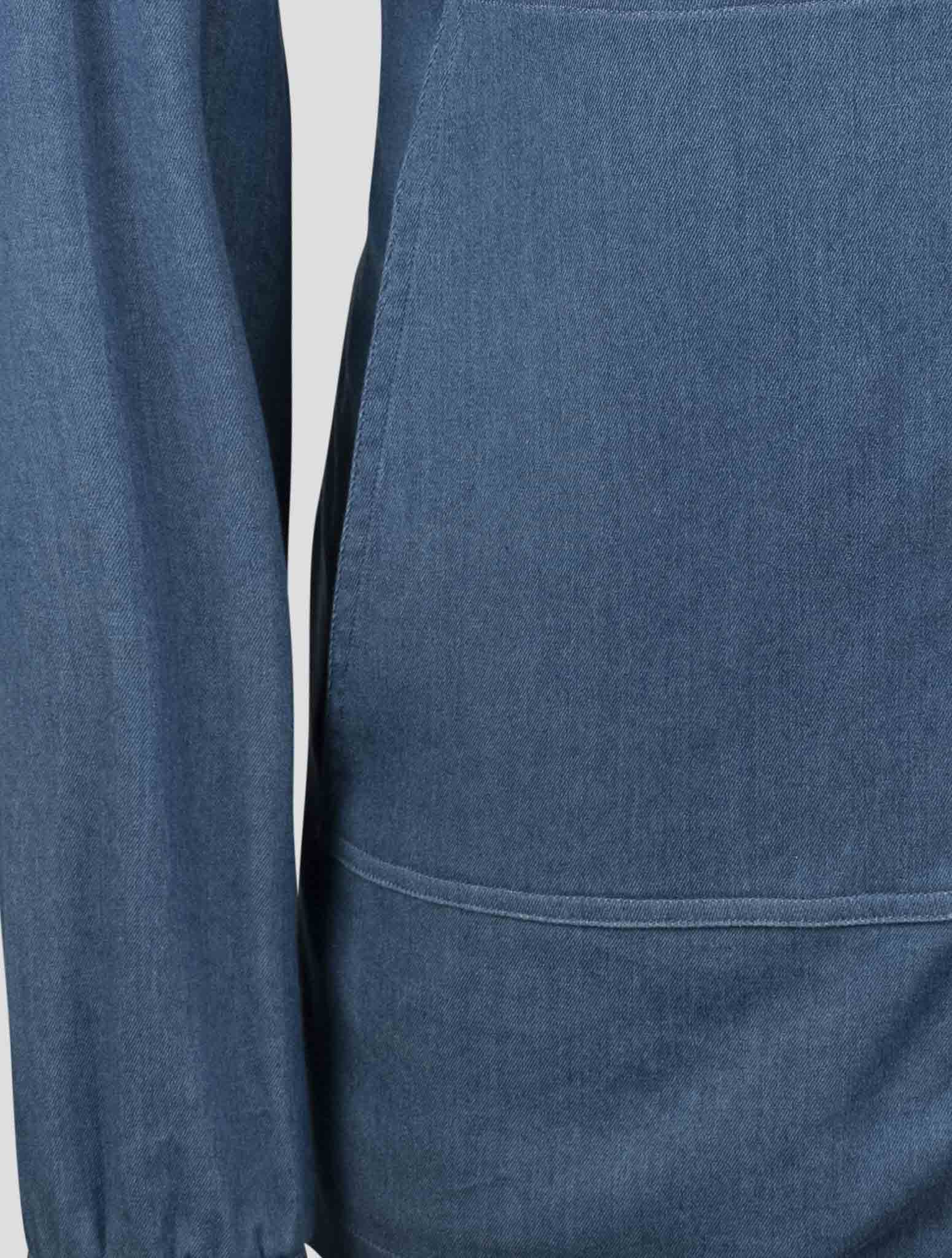 Kiton Denim Cotton Ea Shirt Umbi