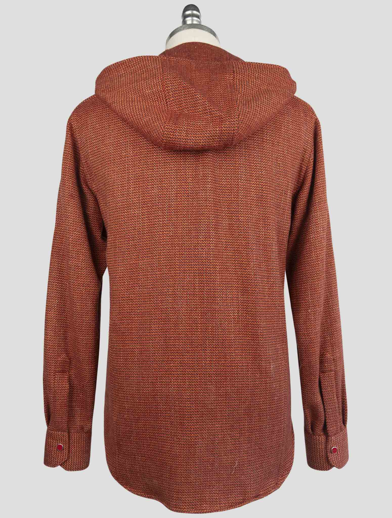 Kiton Orange Cashmere Virgin wool Silk Linen Shirt Mariano
