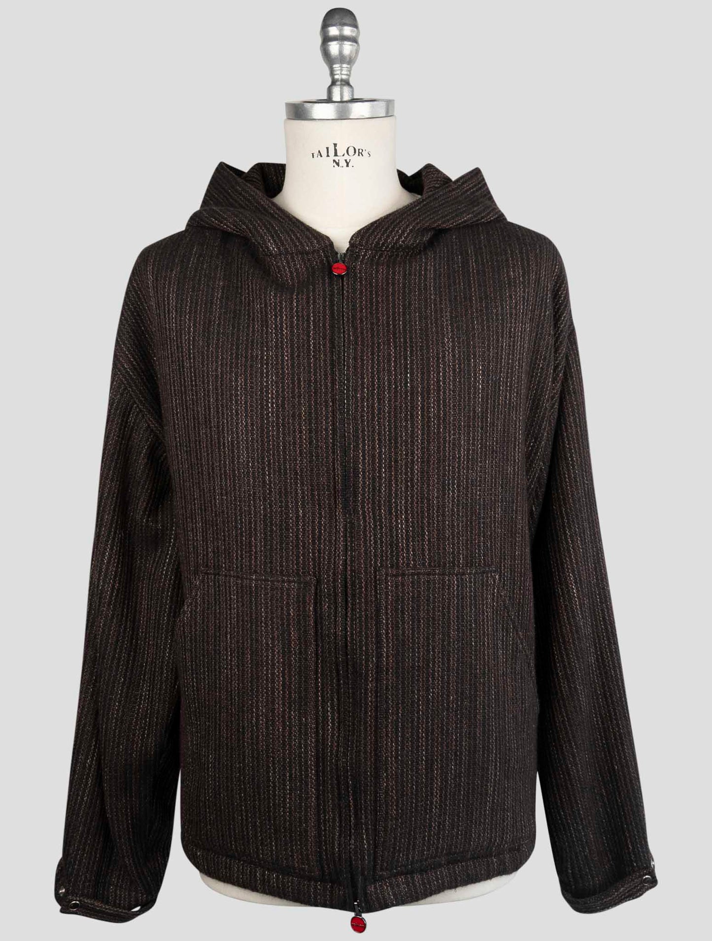 Kiton Brown Cashmere Virgin wool Silk Linen Sweater