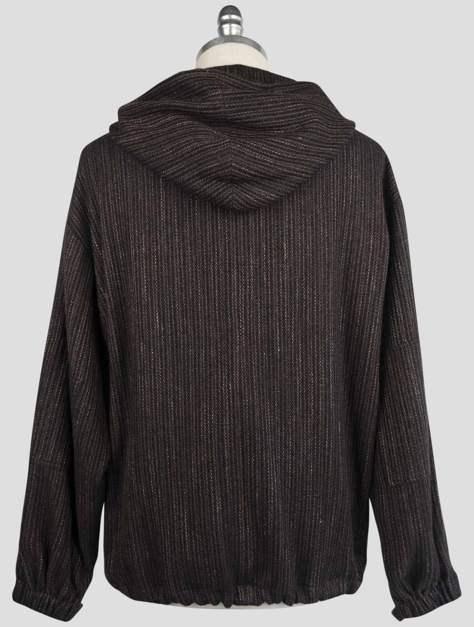 Kiton Brown Cashmere Virgin wool Silk Linen Sweater