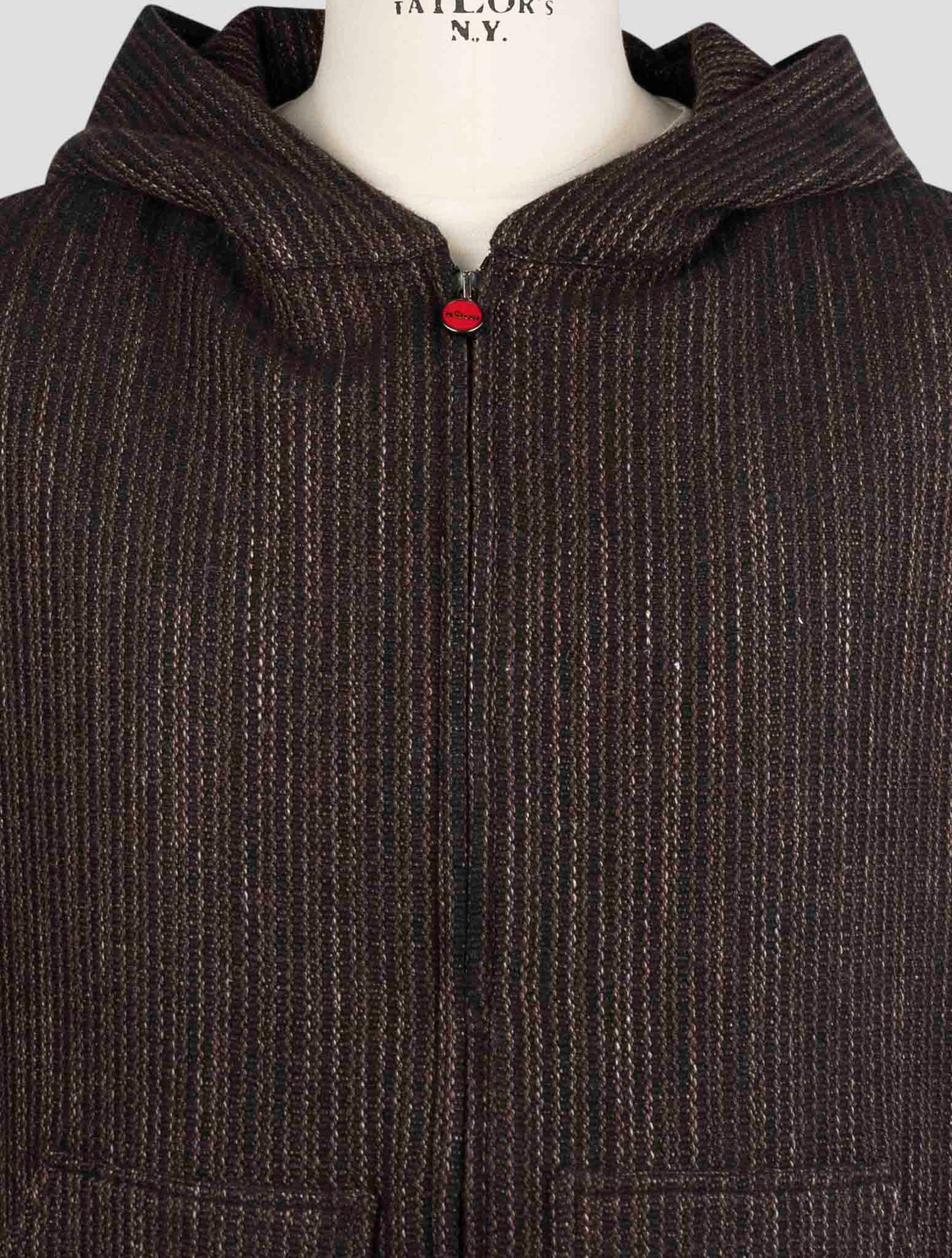 Kiton Brown Cashmere Virgin wool Silk Linen Sweater