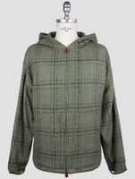 Kiton Green Cashmere Virgin wool Silk Linen Sweater
