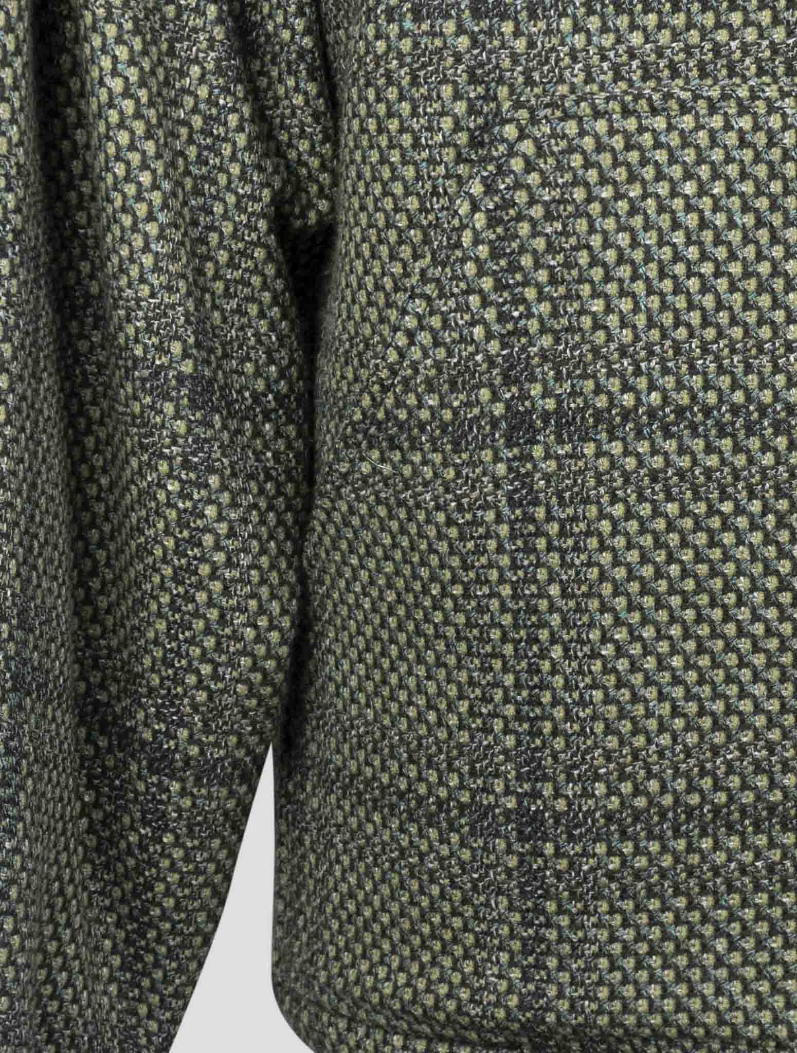Kiton Green Cashmere Virgin wool Silk Linen Sweater