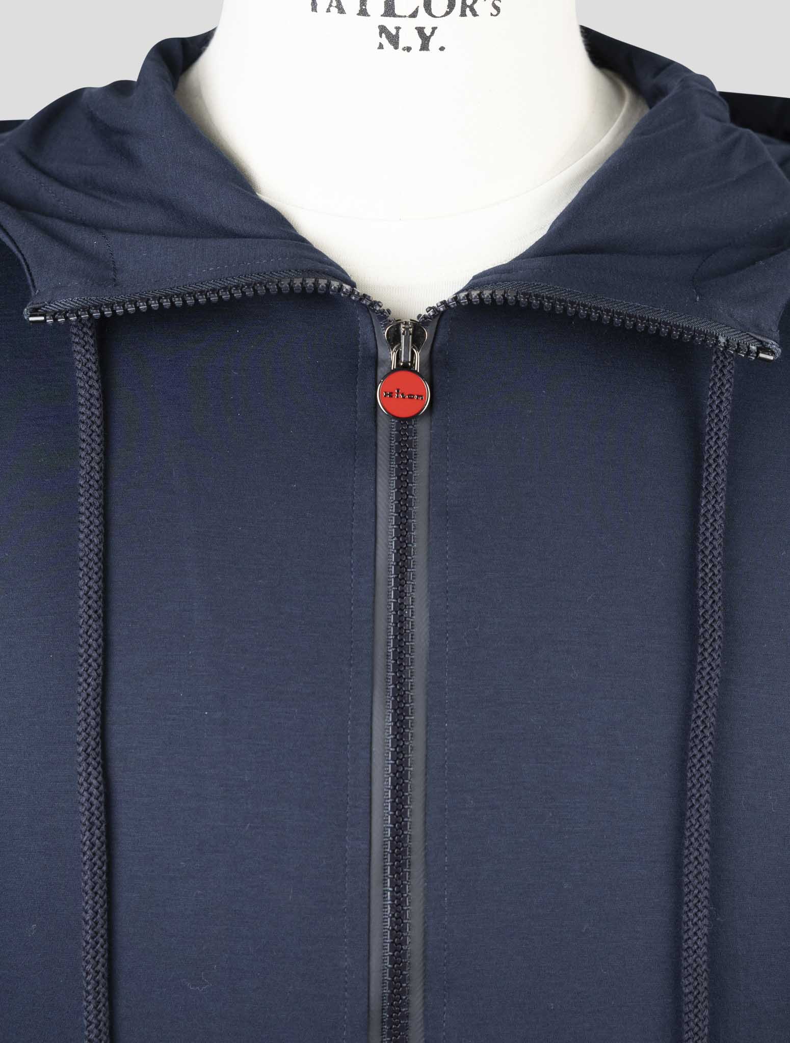 Kiton Blue Cotton Shirt Umbi
