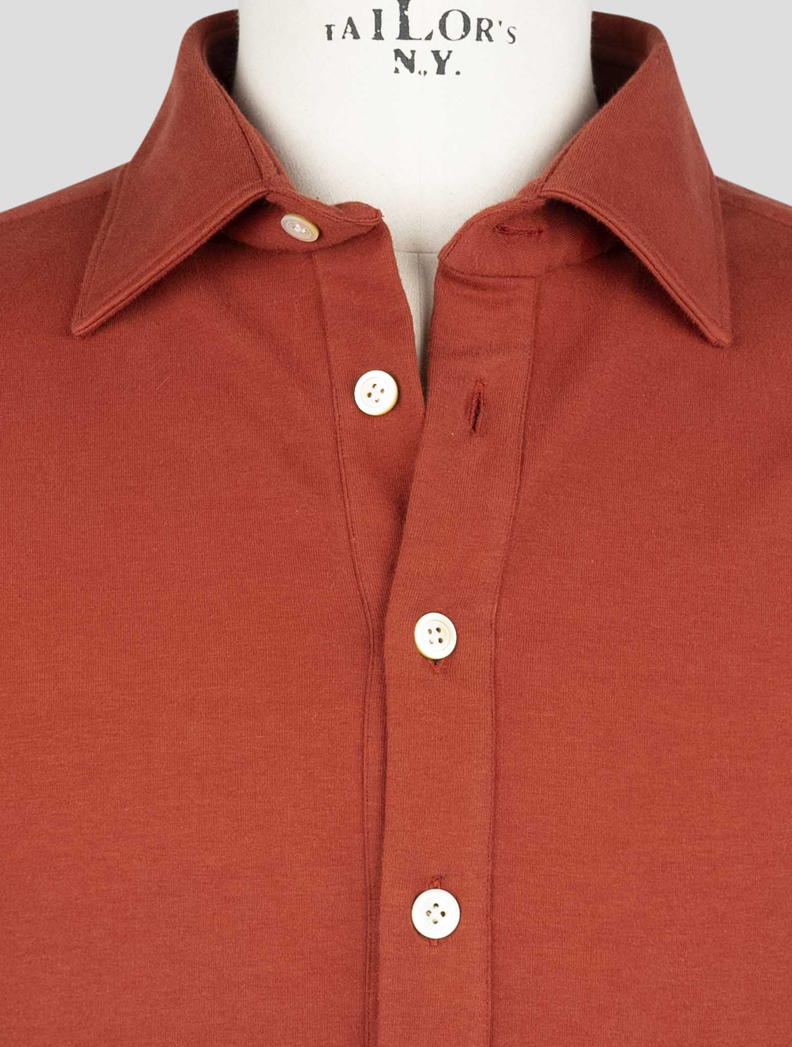 Kiton Red Cotton Ea Sweater Polo