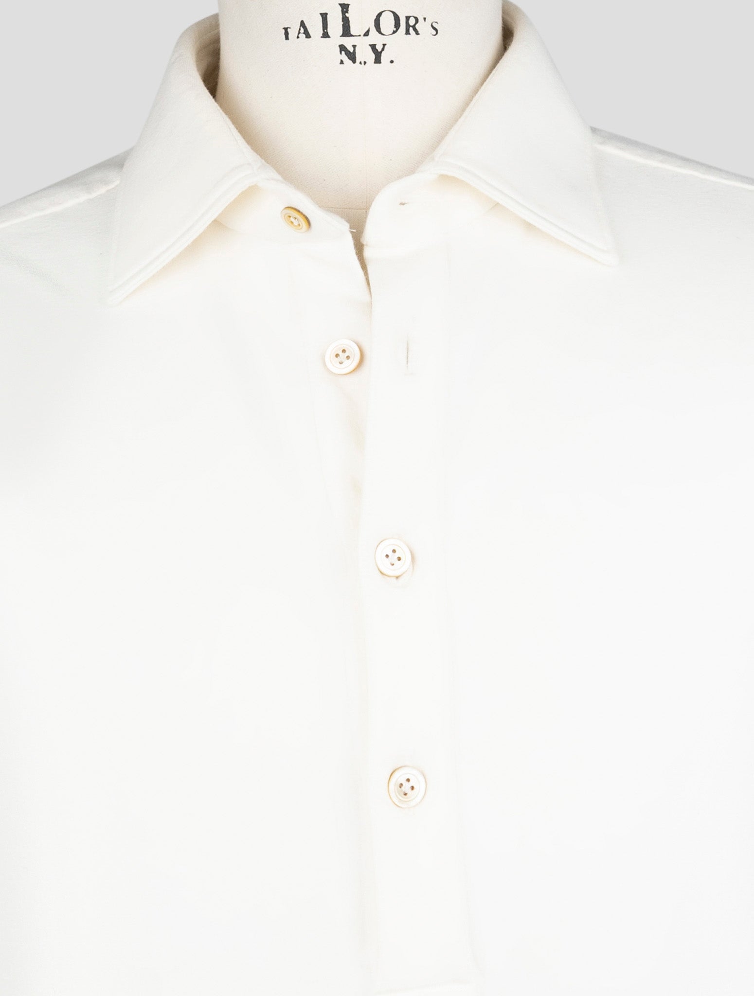 Kiton White Cotton Ea Sweater Polo