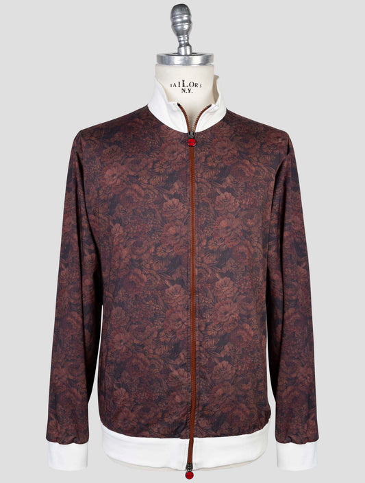Kiton Burgundy Cotton Coat