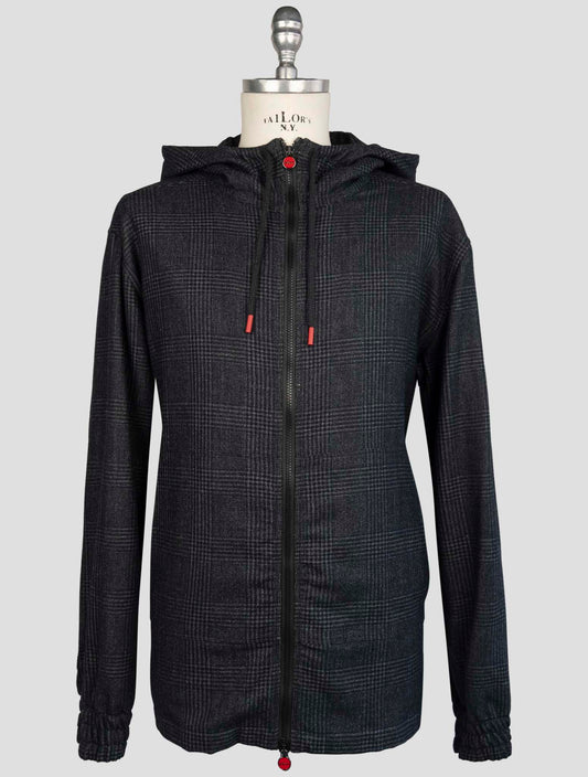 Kiton Gray Virgin Wool Silk Linen Shirt Umbi