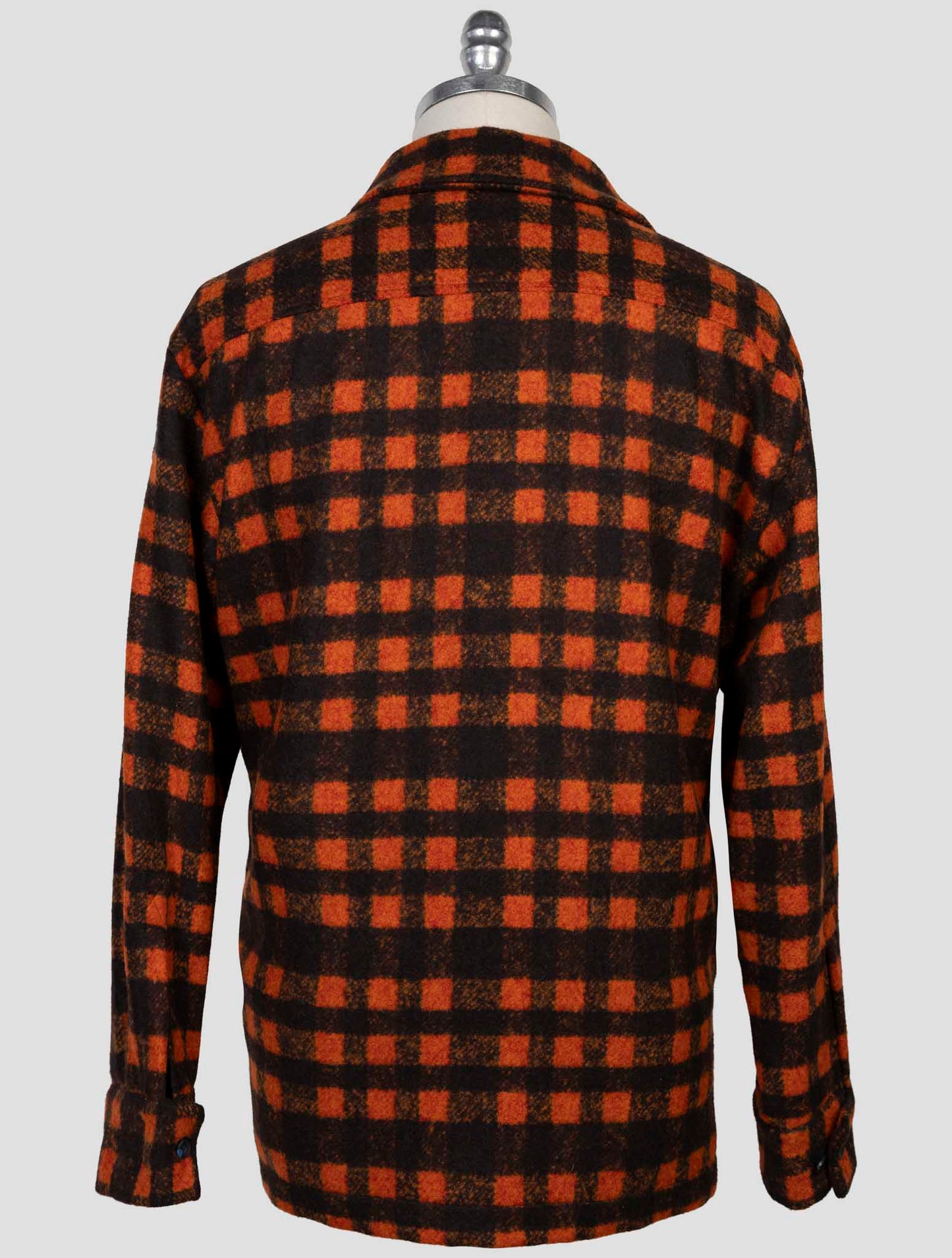 Kiton Orange Brown Alpaca Wool Pa Coat