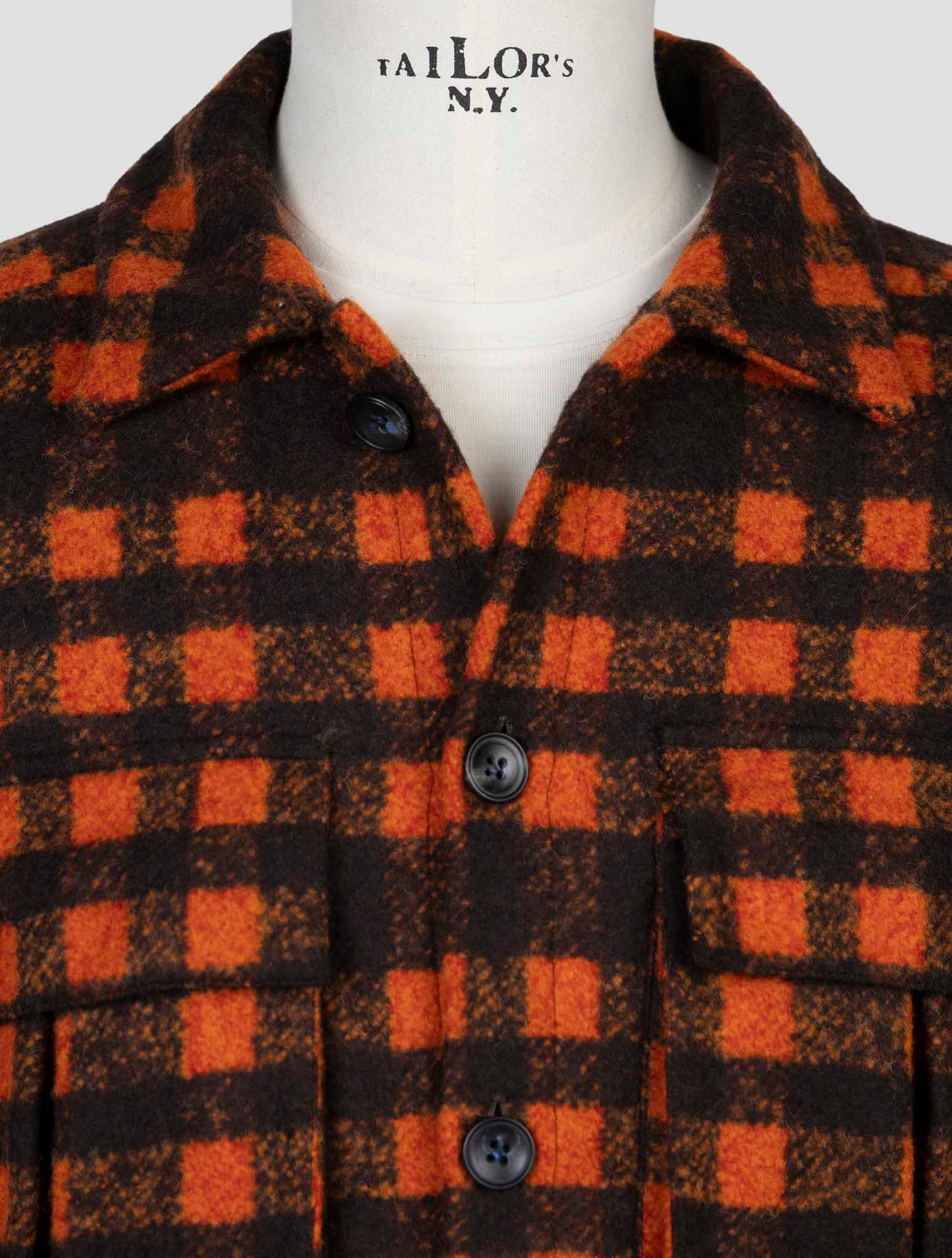 Kiton Orange Brown Alpaca Wool Pa Coat