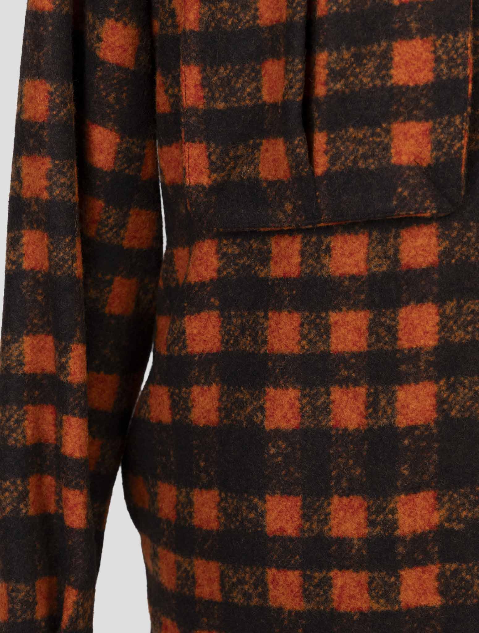 Kiton Orange Brown Alpaca Wool Pa Coat