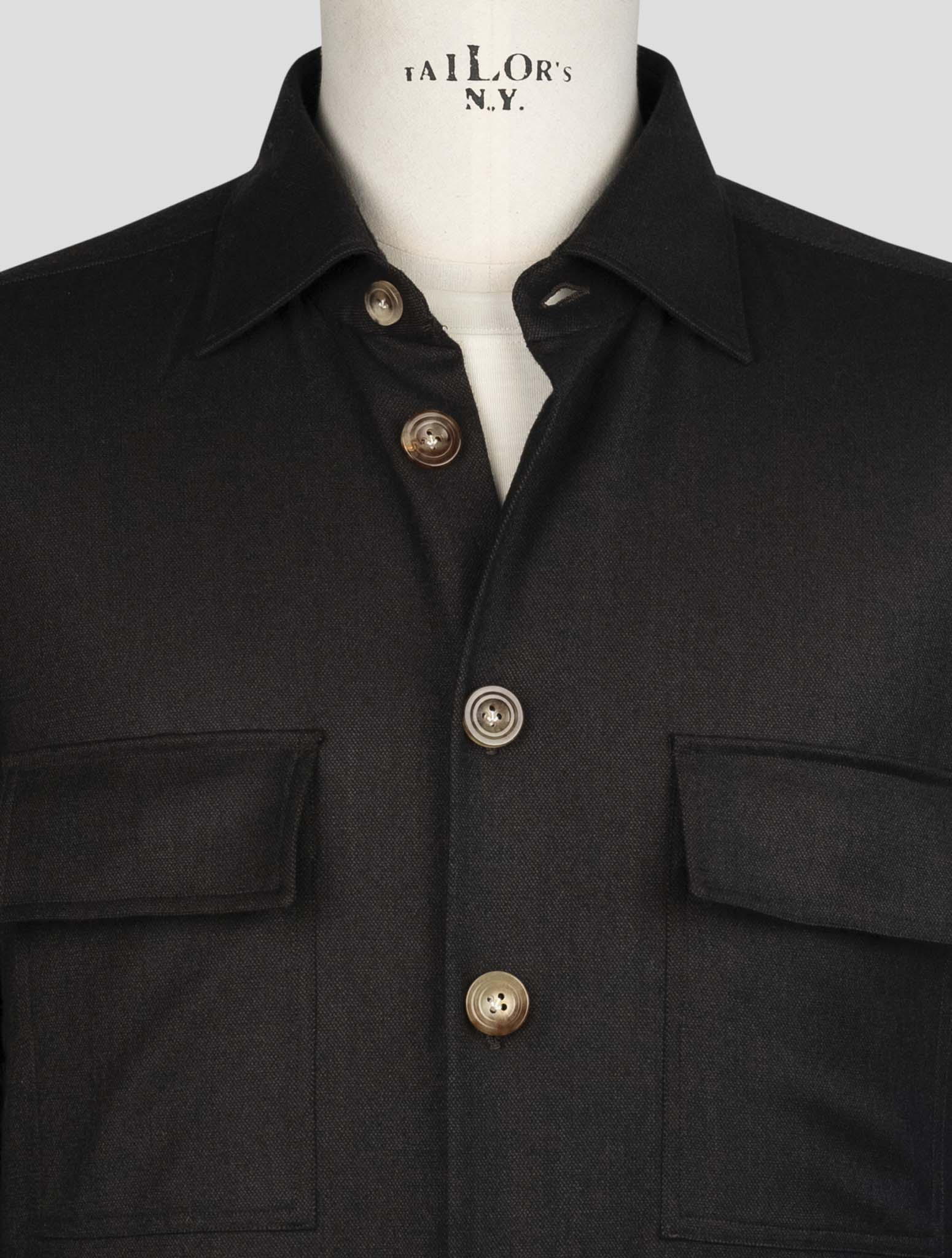 kiton Brown Wv Cashmere Pa Ea Shirt
