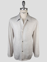 Kiton Gray Linen Coat