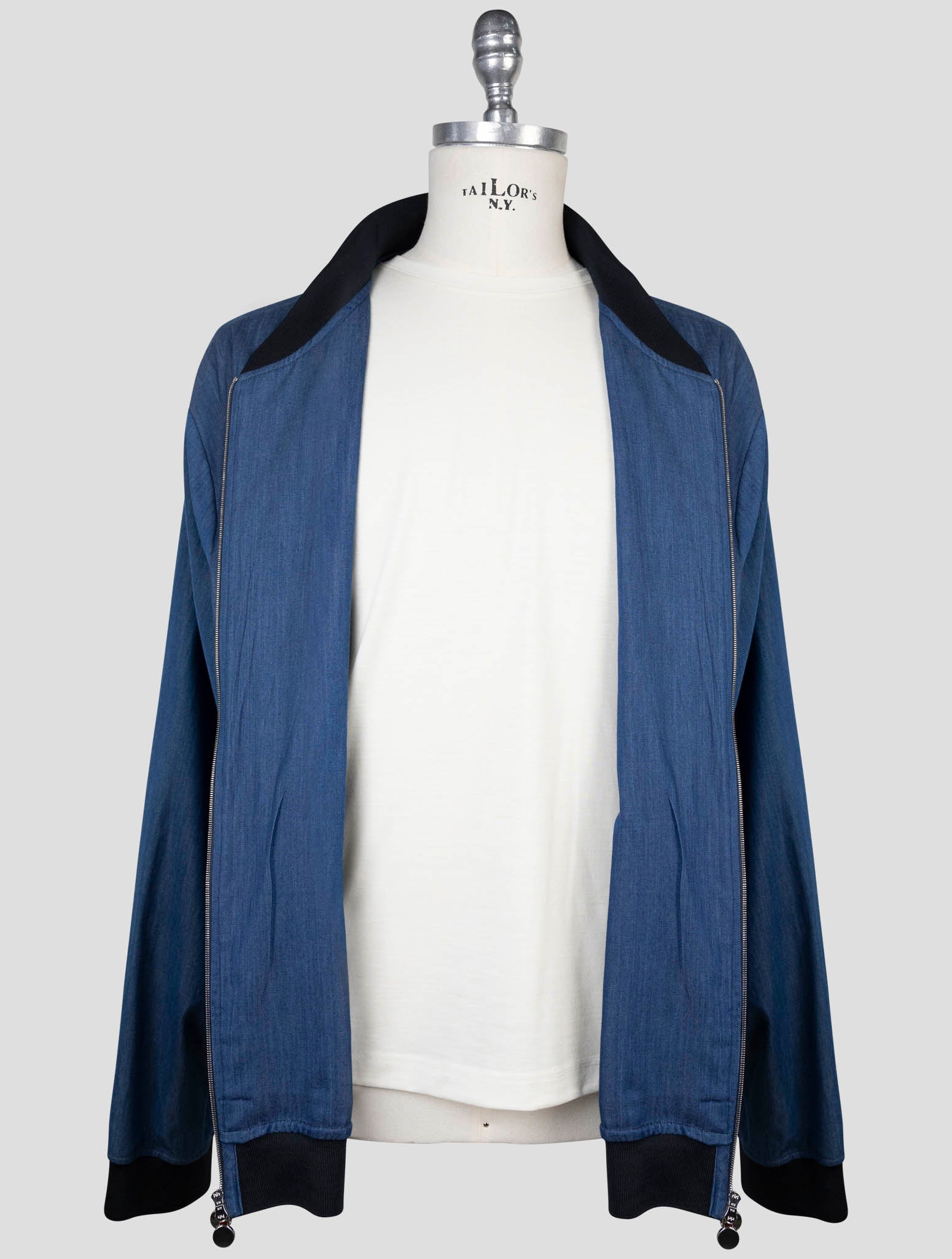 Kiton Denim Cotton Coat