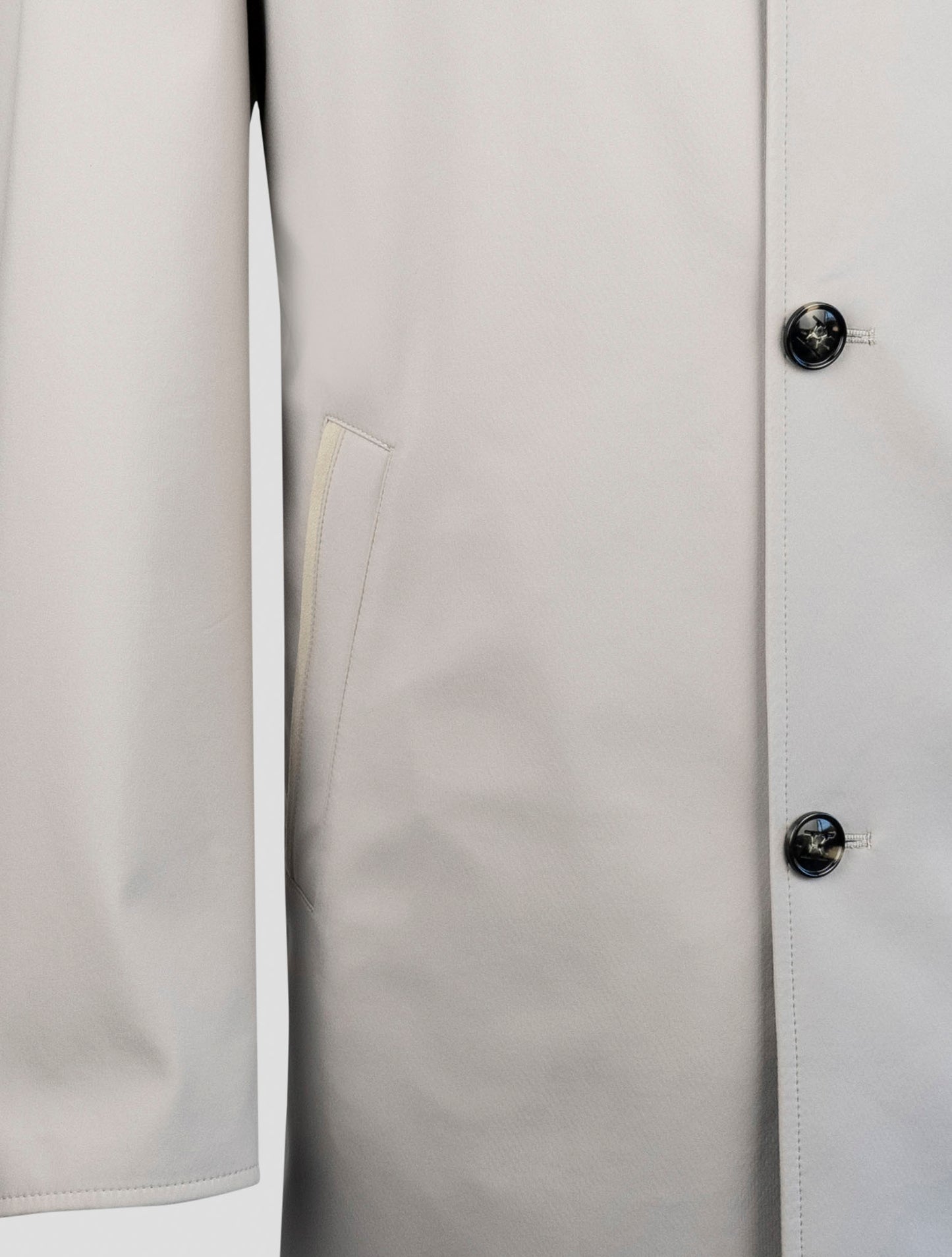 Kiton Taupe Pl Reverse Overcoat