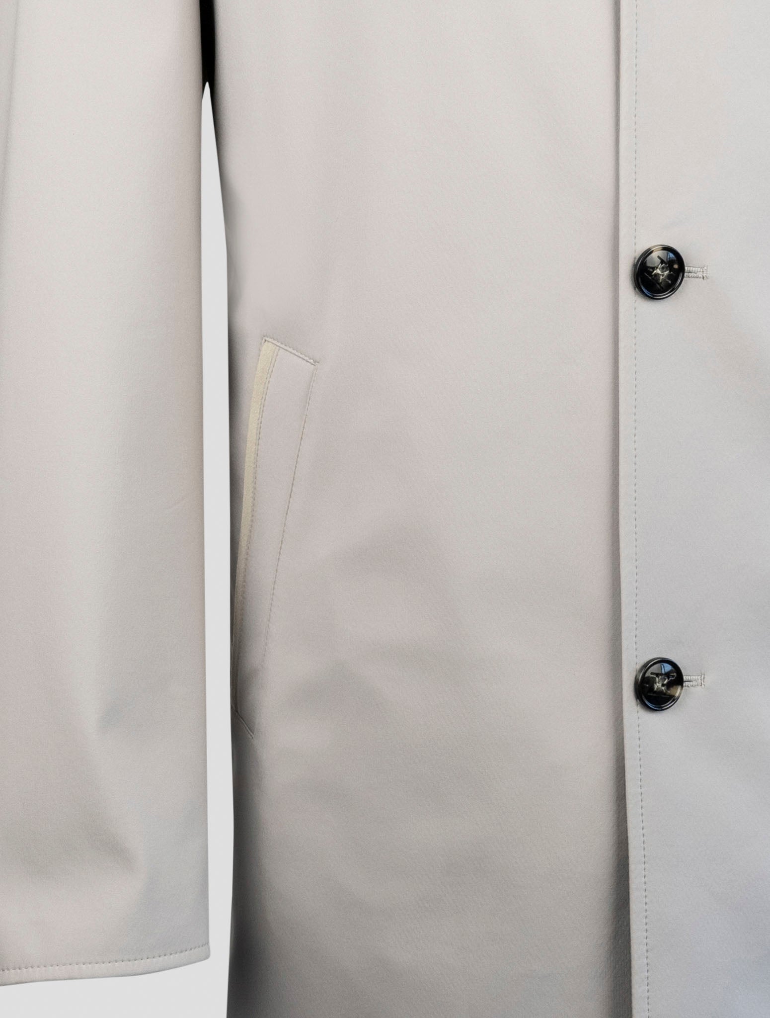 Kiton Taupe Pl Reverse Overcoat