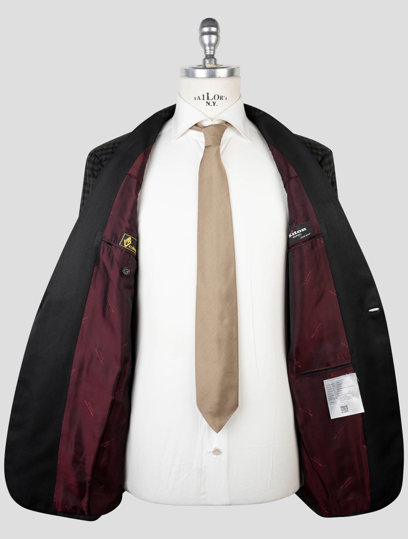 Kiton Multicolor Cashmere Vicuna Silk  Blazer Smoking