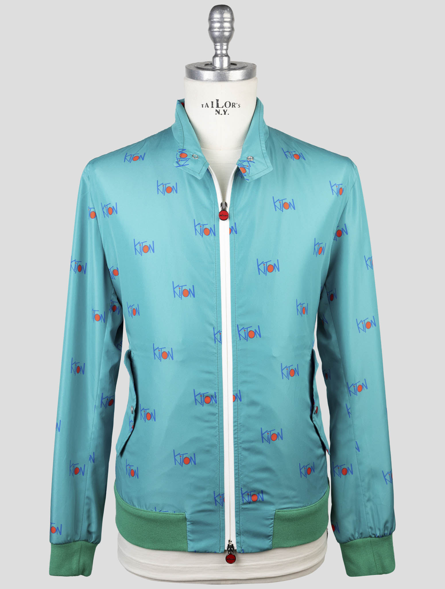 Kiton Light Green Pl Coat