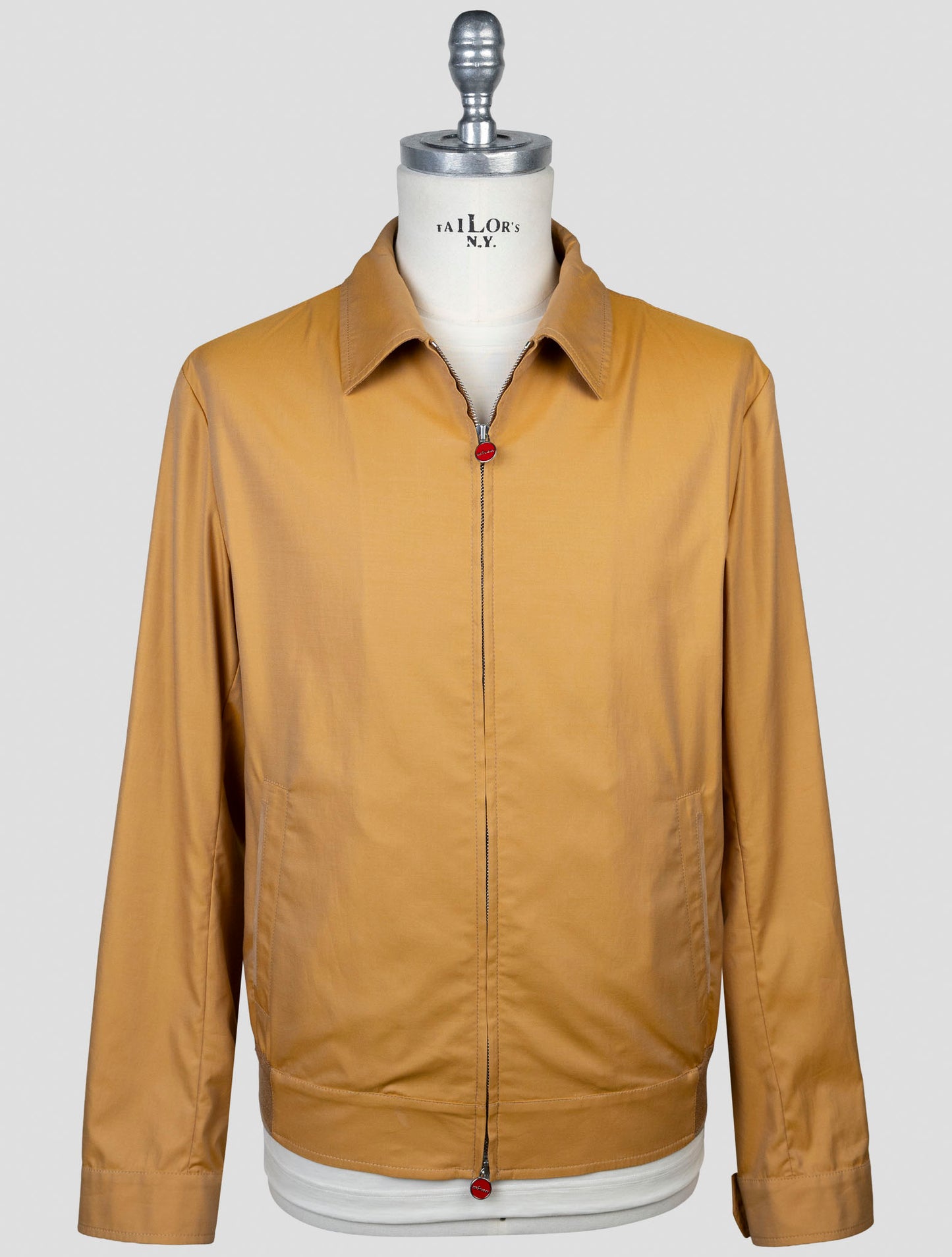 Kiton Brown Cotton Coat