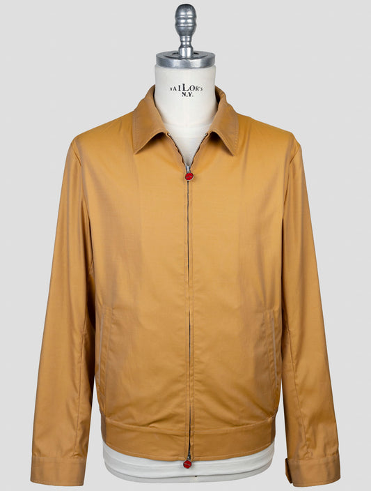 Kiton Brown Cotton Coat