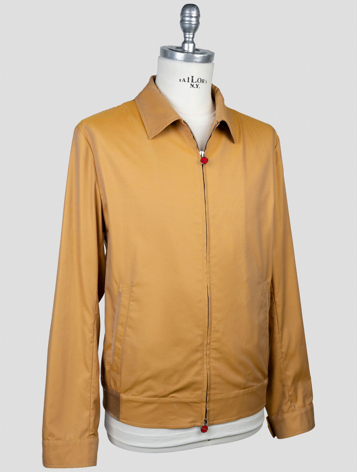 Kiton Brown Cotton Coat