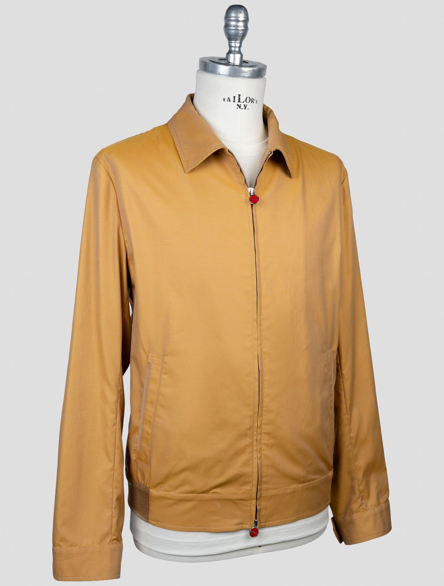 Kiton Brown Cotton Coat