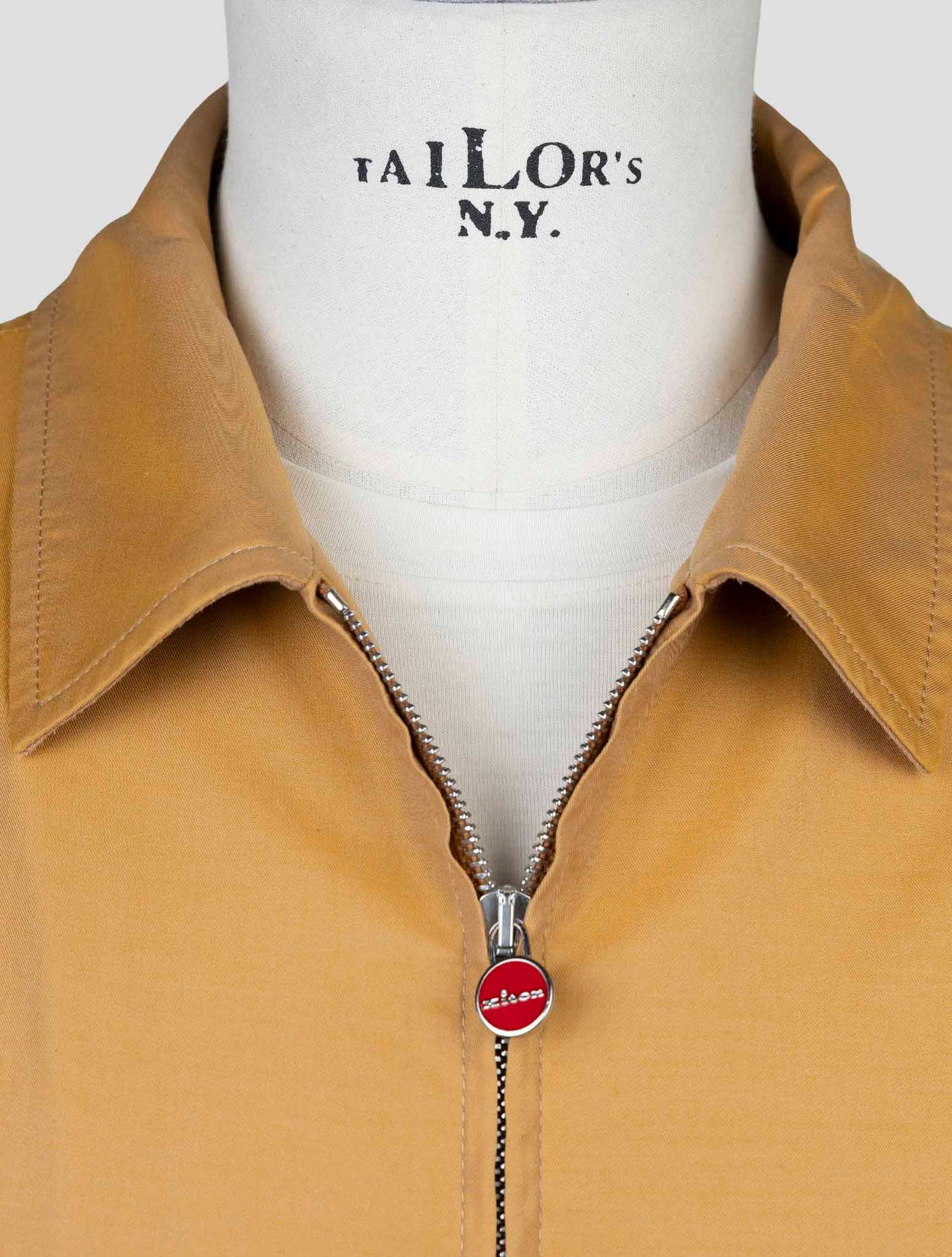 Kiton Brown Cotton Coat