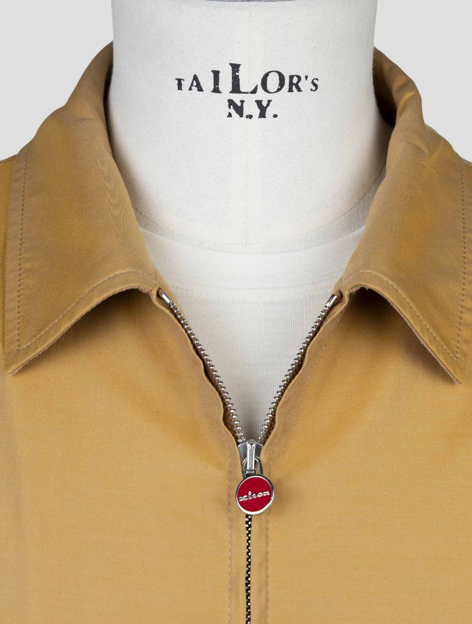 Kiton Brown Cotton Coat
