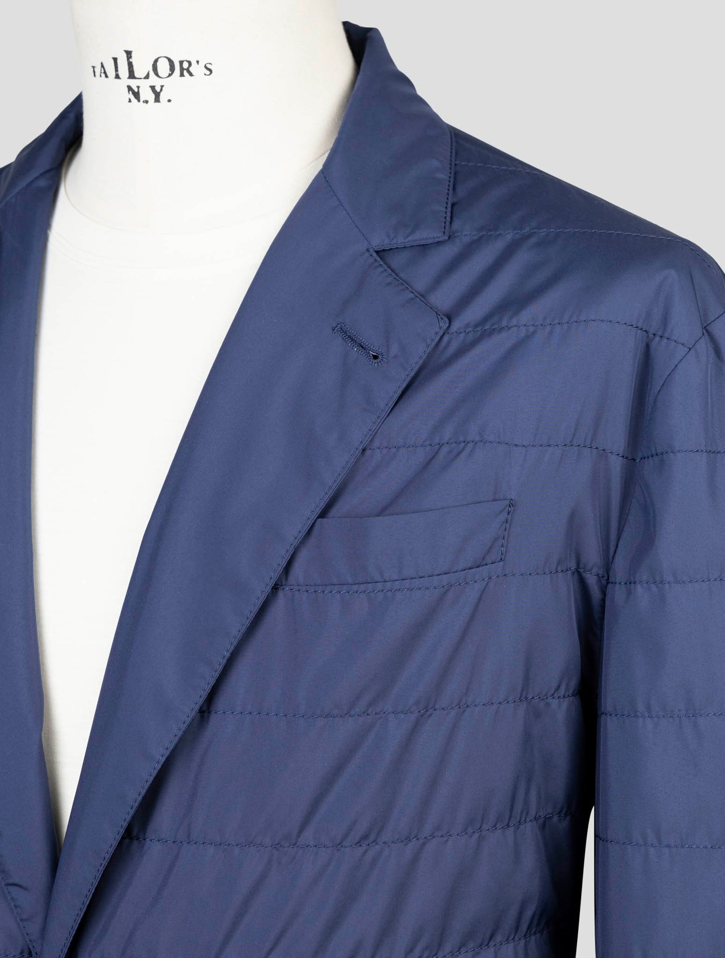Kiton Blue Pl Coat