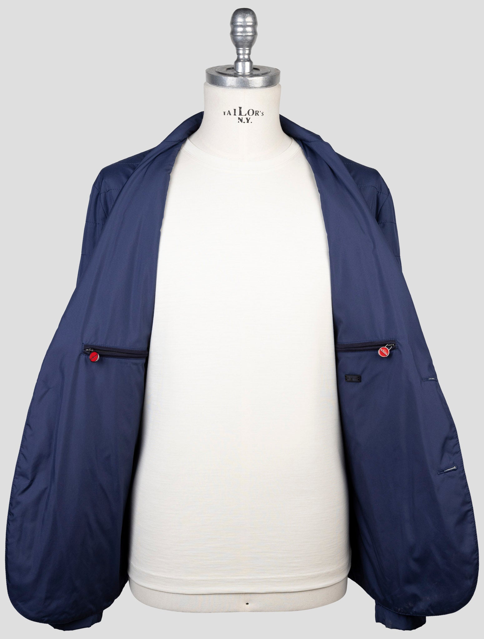 Kiton Blue Pl Coat