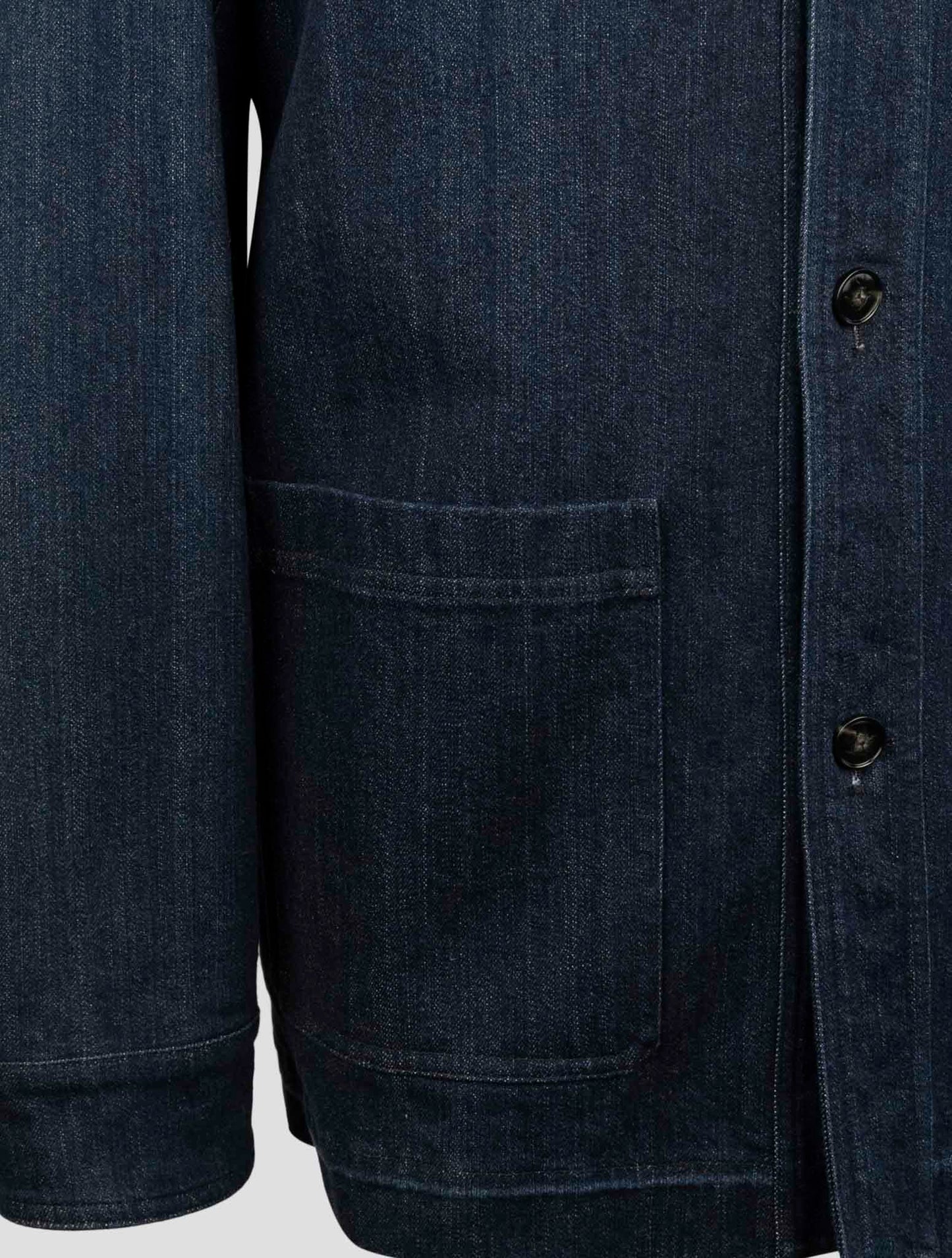 Kiton Blue Cotton Ea Coat